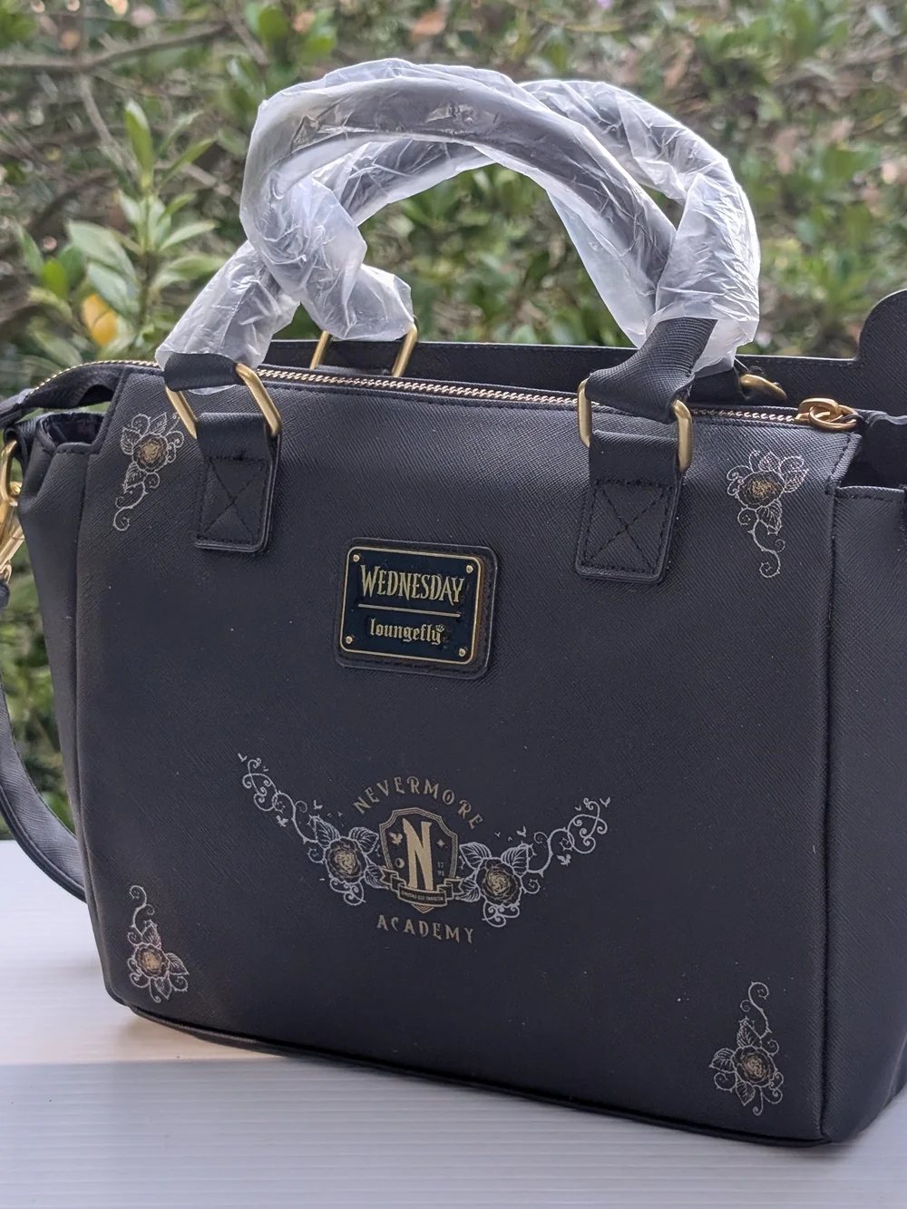 *NWT* Loungefly "Wednesday" Black Typewriter Handbag - Picture 9 of 16